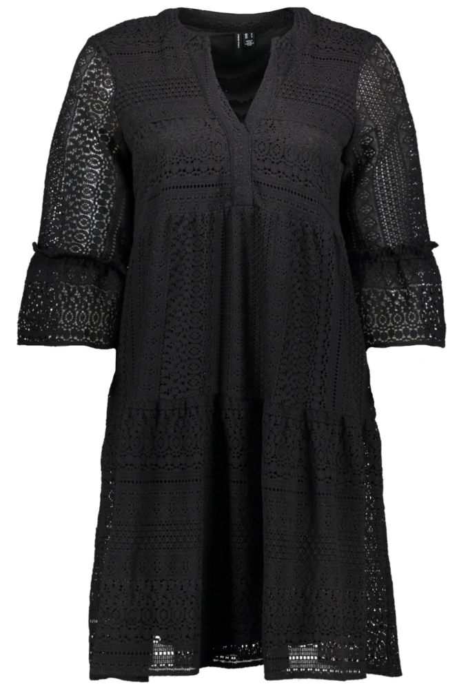 VMHONEY LACE 3/4 V-NECK TUNIC WVN G 10275875 BLACK/ORIGINAL LACE